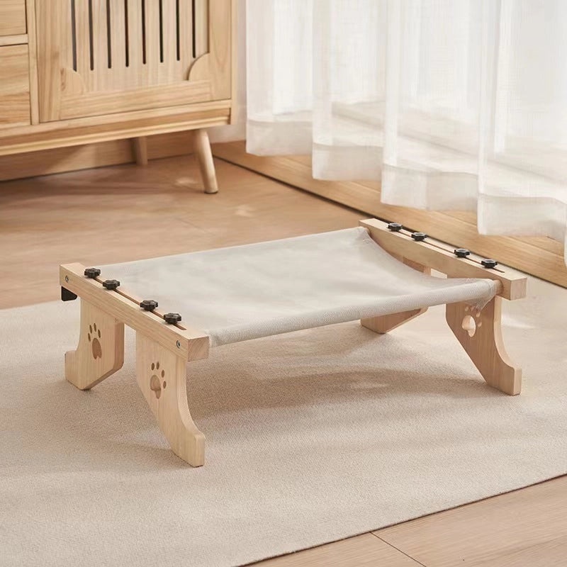 Solid Color Wooden Pet Bed Minimalist Design|Pet Supplies Bed
