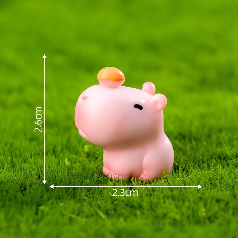 Cute Animal Resin Ornaments Cartoon Style Decorative Figurines for Home Decor|Home Decor & Ornaments