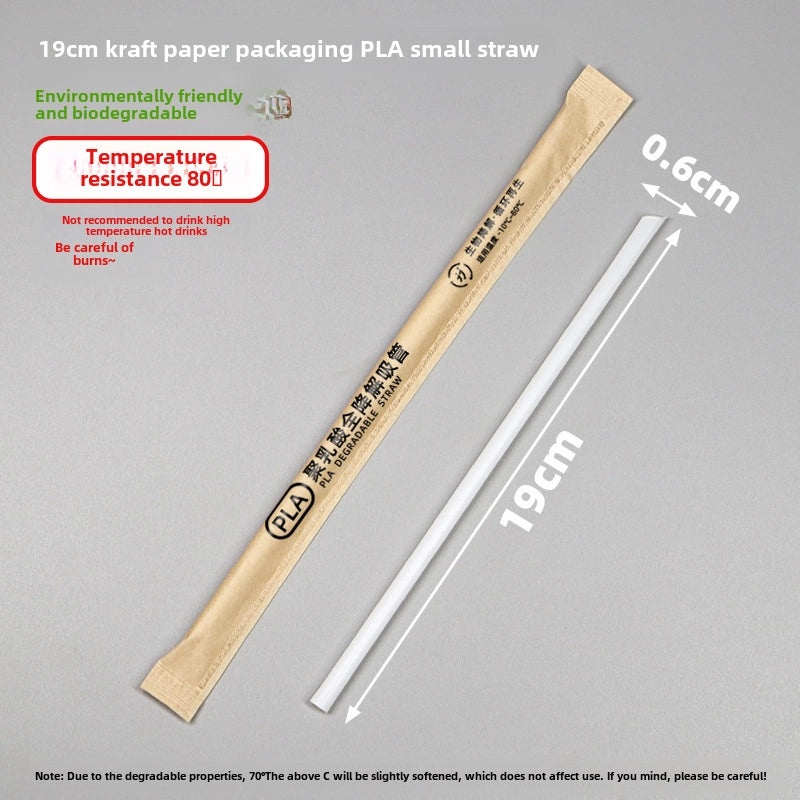 Biodegradable PLA Straws for Hot Drinks | Disposable Milk Tea Coffee Straws | Eco-Friendly Individually Packaged | Drinkware Accessories|Straws &