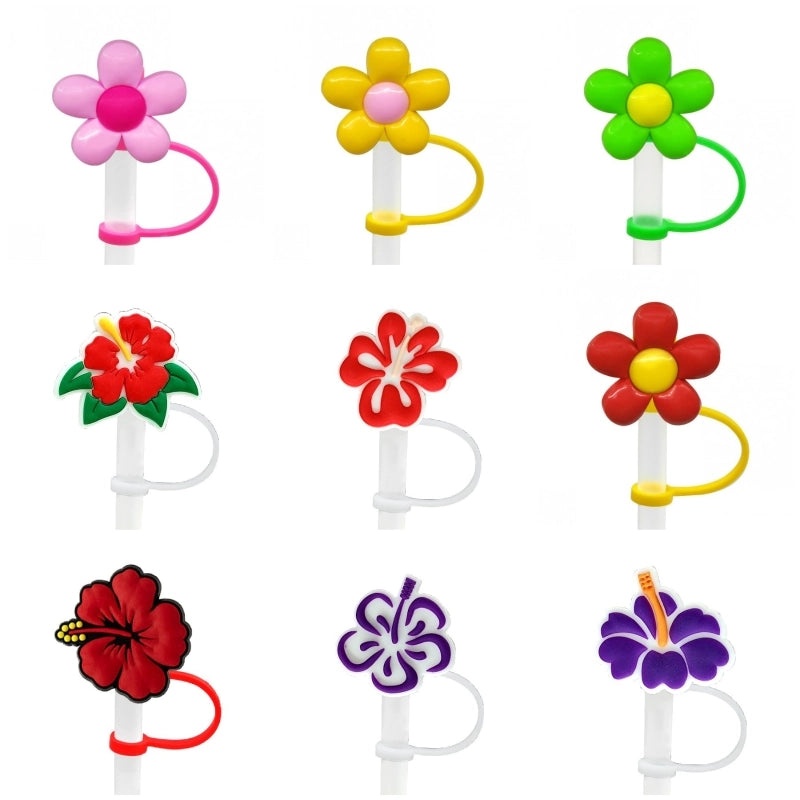 Chic Floral PVC Straw Decorative Cap for Casual Wear | Accessories & Hats