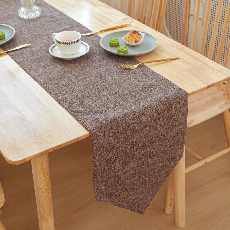 Elegant Minimalist Solid Color Linen Tablecloths for Dining|Home Decor Table Linens