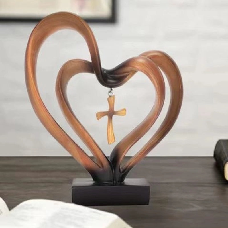 Elegant Heart-Shaped Resin Charm for Home Decor | Home & Living Ornaments