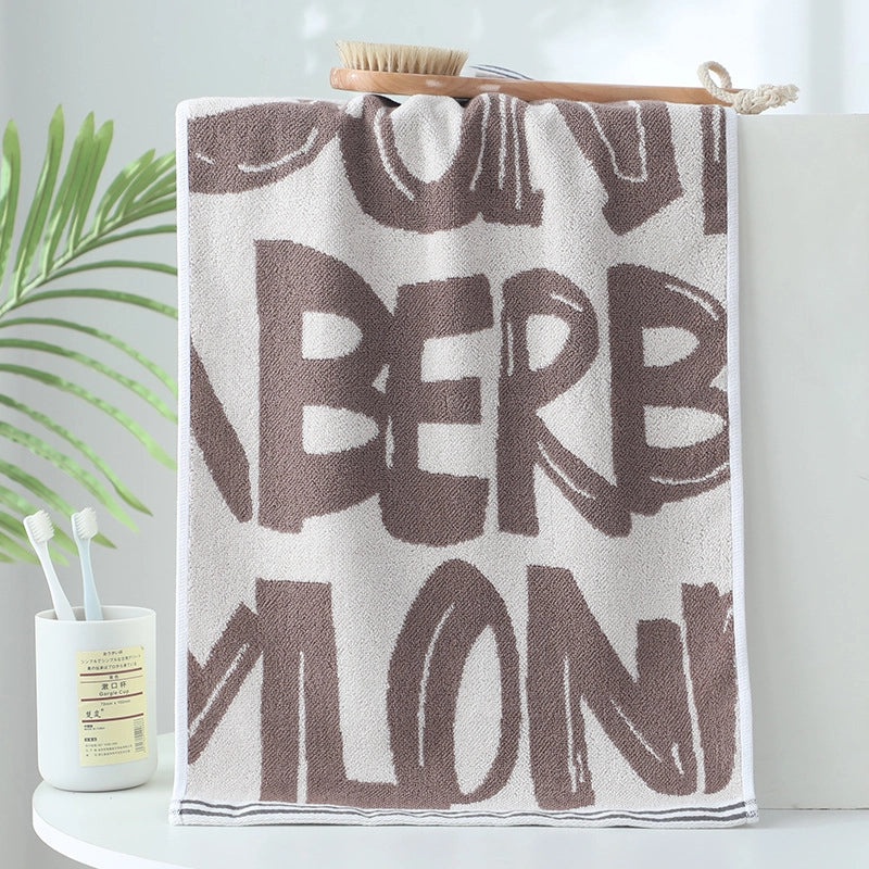 Double-sided Thick Cotton Face Towel Soft Absorbent Colorful Hair Drying Towel Factory Direct|Home Textiles & Towels