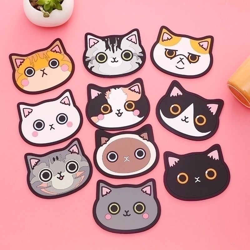 Adorable Cartoon Cat Silicone Placemat for Kids|Tableware & Dining Accessories