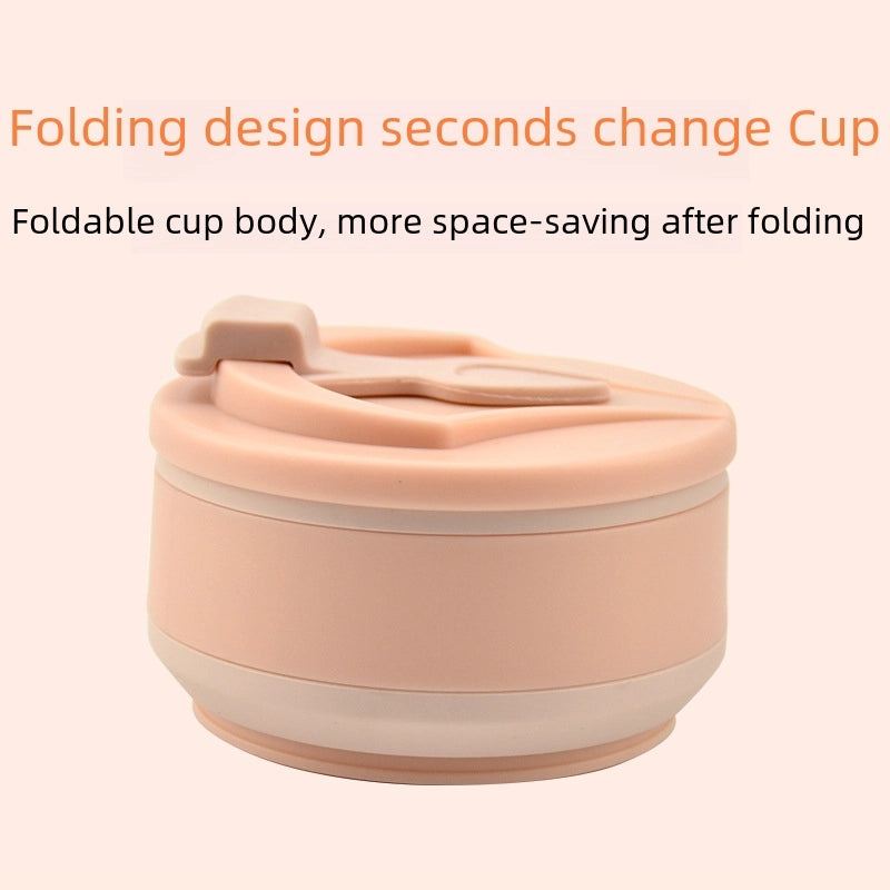 便携折叠硅胶水杯 旅行运动户外咖啡杯|户外用品