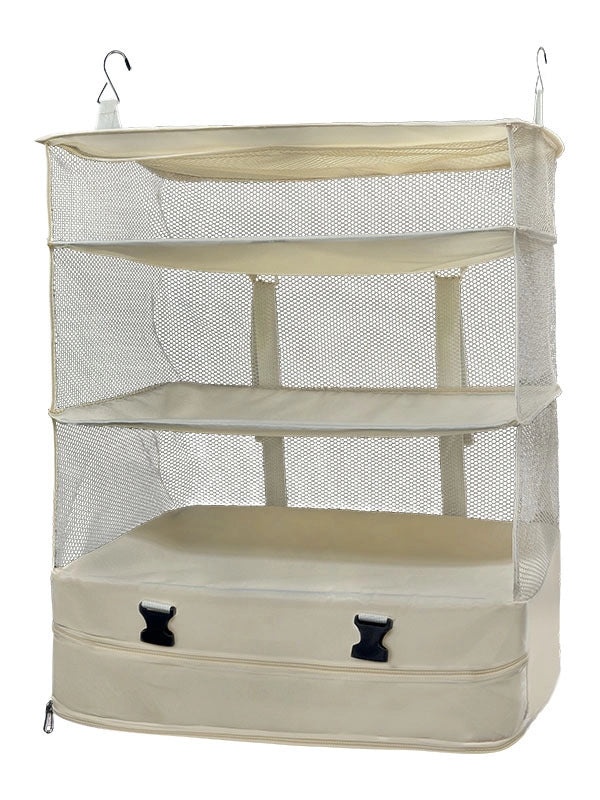 Three-layer Hanging Storage Bag for Clothes and Books | Home Storage & Organization