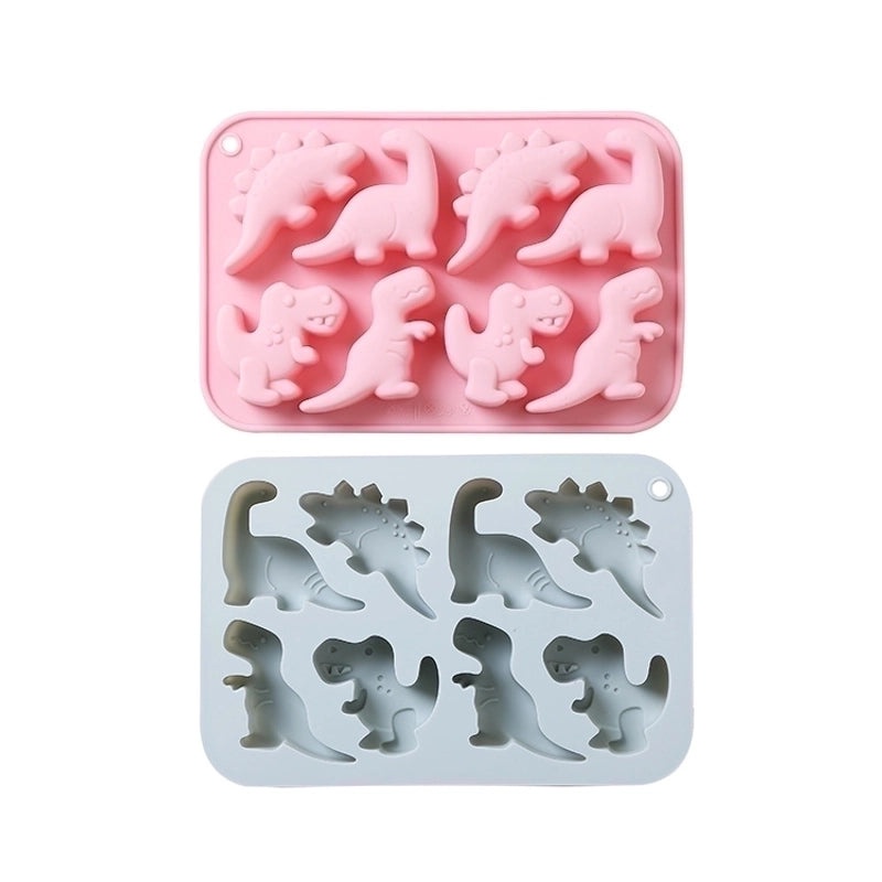 2 Pieces Adorable Dinosaur Silicone Kitchen Mold Set | Kitchen Accessories