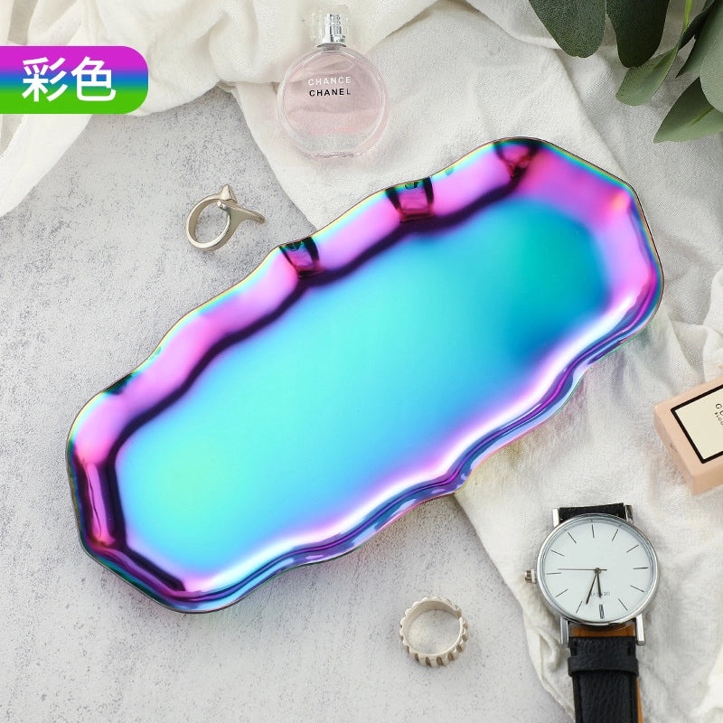 Wave-shaped Stainless Steel Jewelry Tray | Jewelry Storage