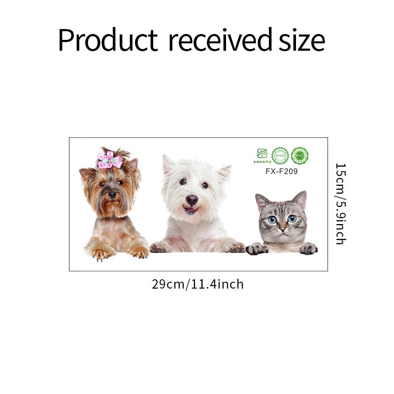 Adorable Rabbit Pet PVC Wall Decal for Dog and Cat Lovers | Home Decor