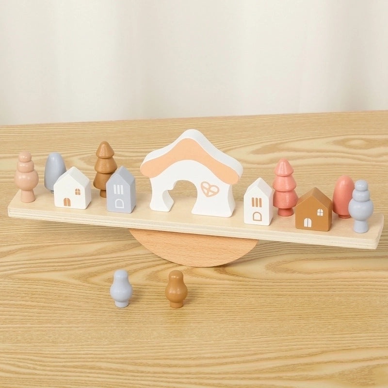 Colorful Wooden Building Blocks for Babies 0-2 Years|Baby Toys & Early Learning Blocks