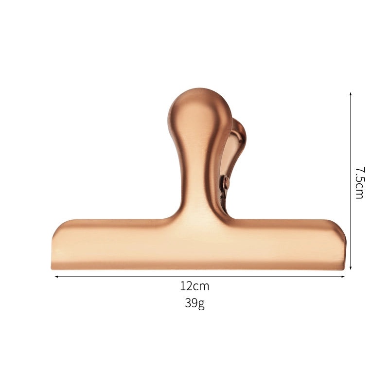 Sleek Solid Color Stainless Steel Clip with Anti-Drop Feature|Jewelry Accessories