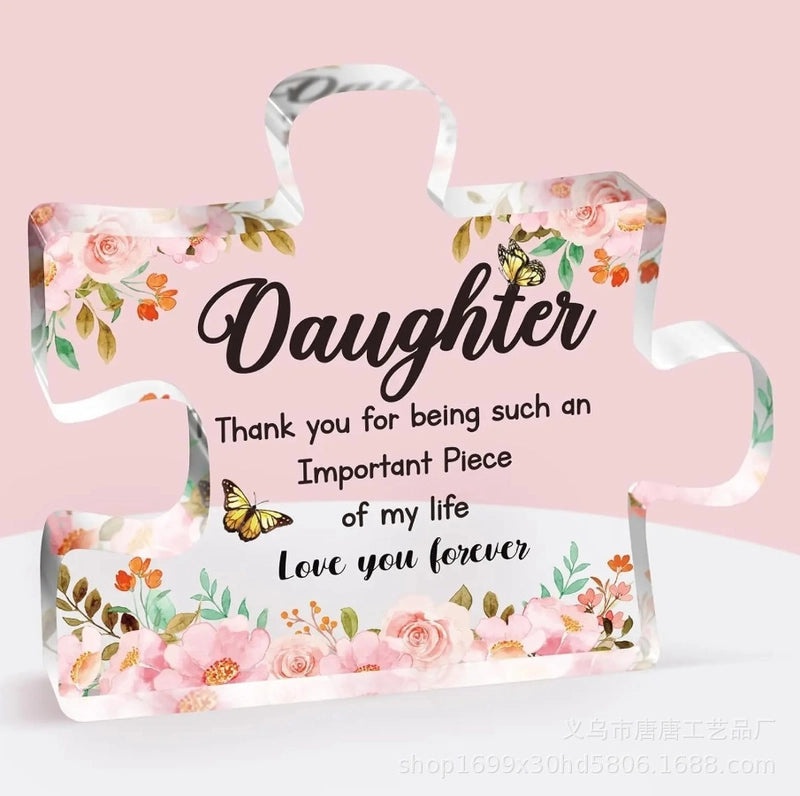 Charming Letter Flower Acrylic Ornament for Home Decor|Home Decor & Gifts