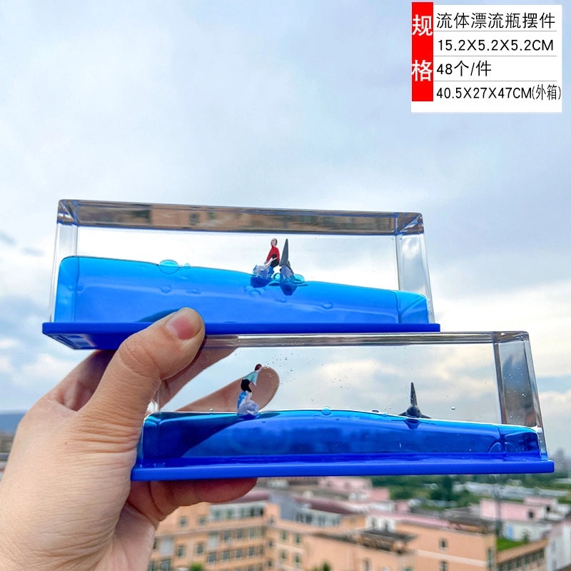 Creative Cartoon Liquid Oil Drop Ornament Transparent Acrylic Pressure Relief Craft|Home Decor Gifts