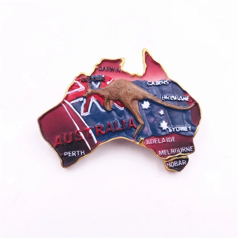 Europe and North America Country Resin Magnetic Fridge Magnets Set|Home Decor & Kitchen Accessories