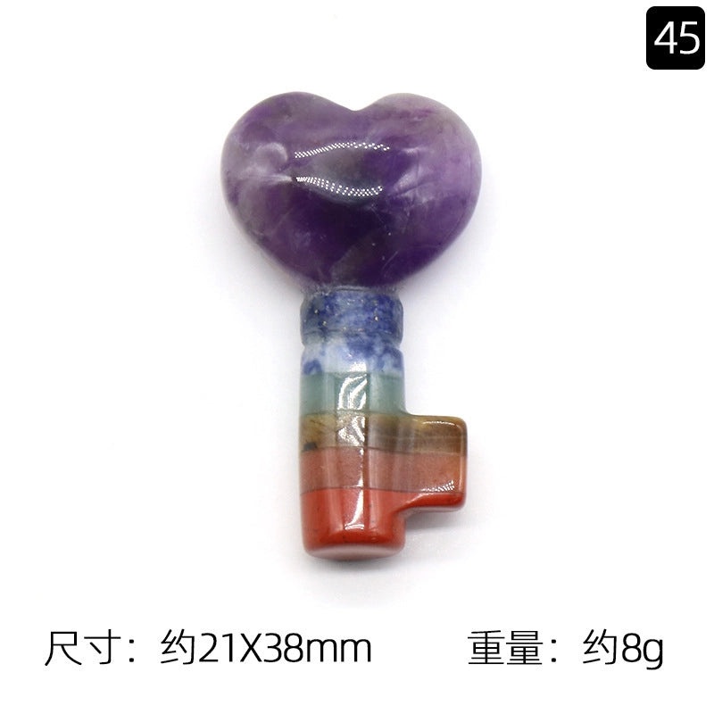 Natural Amethyst & Jade Multi-Stone Crystal Pendant | Jewelry Accessories