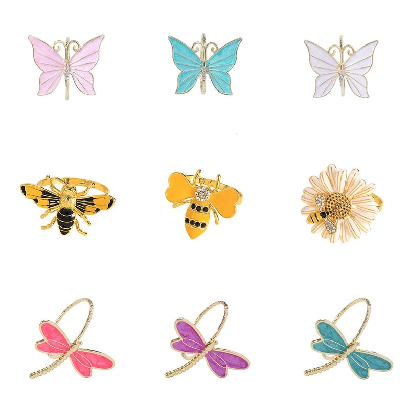 Stylish Insect-Themed Alloy Napkin Ring, Single Piece | Home Decor Table Accessories
