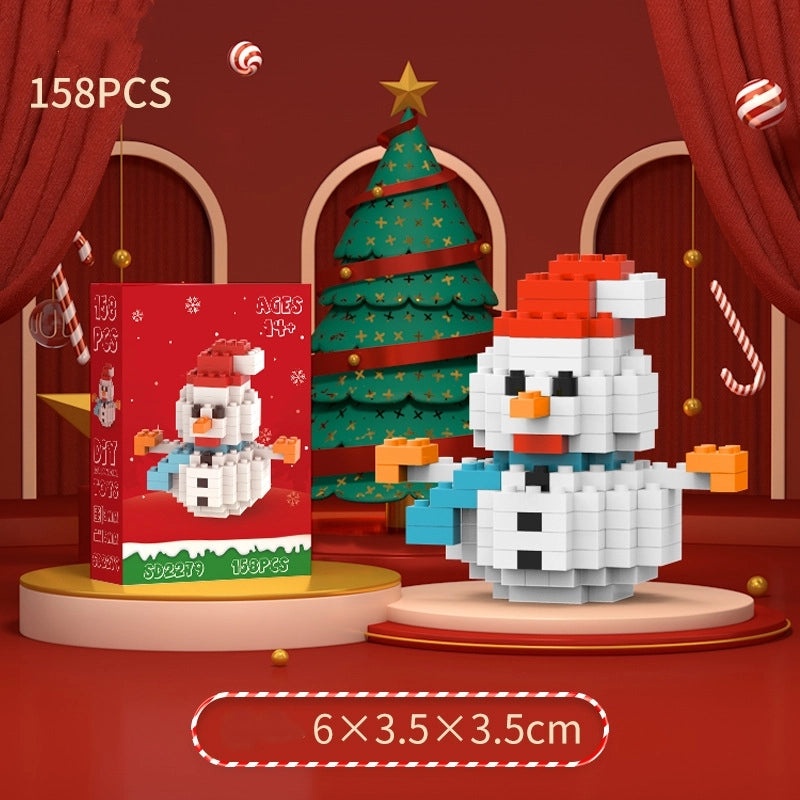 Christmas Mini Diamond Blocks Puzzle Toys Santa Claus & Christmas Tree Building Set|Toys & Games