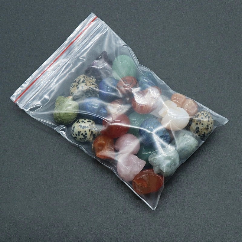 Halloween Vintage Skull Natural Crystal Agate Ornament | Home Decor & Seasonal Accessories