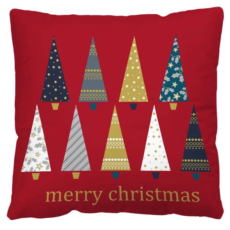 Nordic Christmas Flannel Pillow Covers with Tree Letter Snowman Design | Home Decor & Sofa Accessories