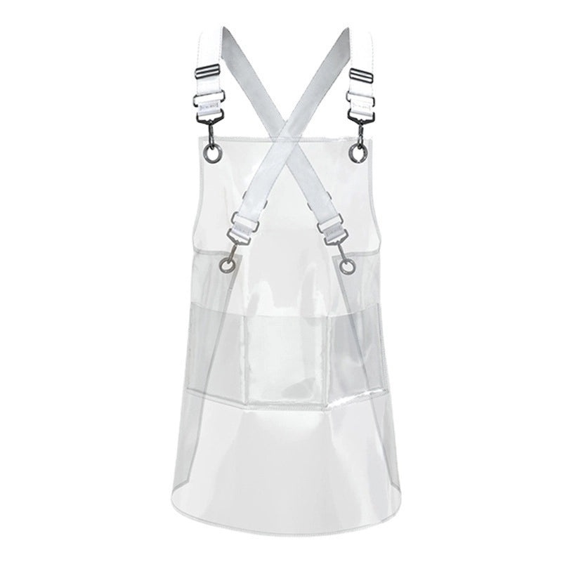 Transparent TPU Apron Waterproof Protective Cover for Painting Hairdressing Car Wash and Baby Care|Protective Aprons