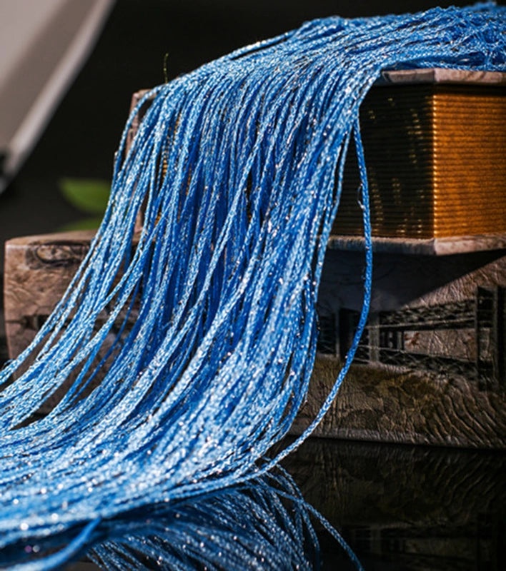 Korean Style Silver Thread Door Curtain 1x2M for Living Room Bedroom Partition Hanging Curtain|Home Decor Curtains