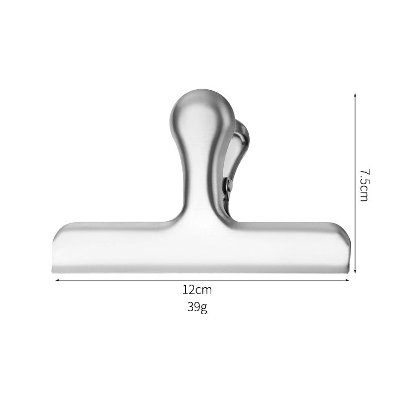 Sleek Solid Color Stainless Steel Clip with Anti-Drop Feature|Jewelry Accessories