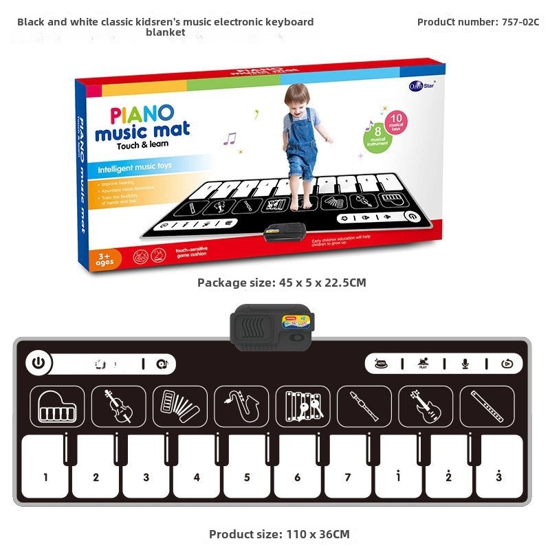Aozheng Electronic Music Playmat for Kids with Multiple Instrument Modes and Pedal | Educational Toys