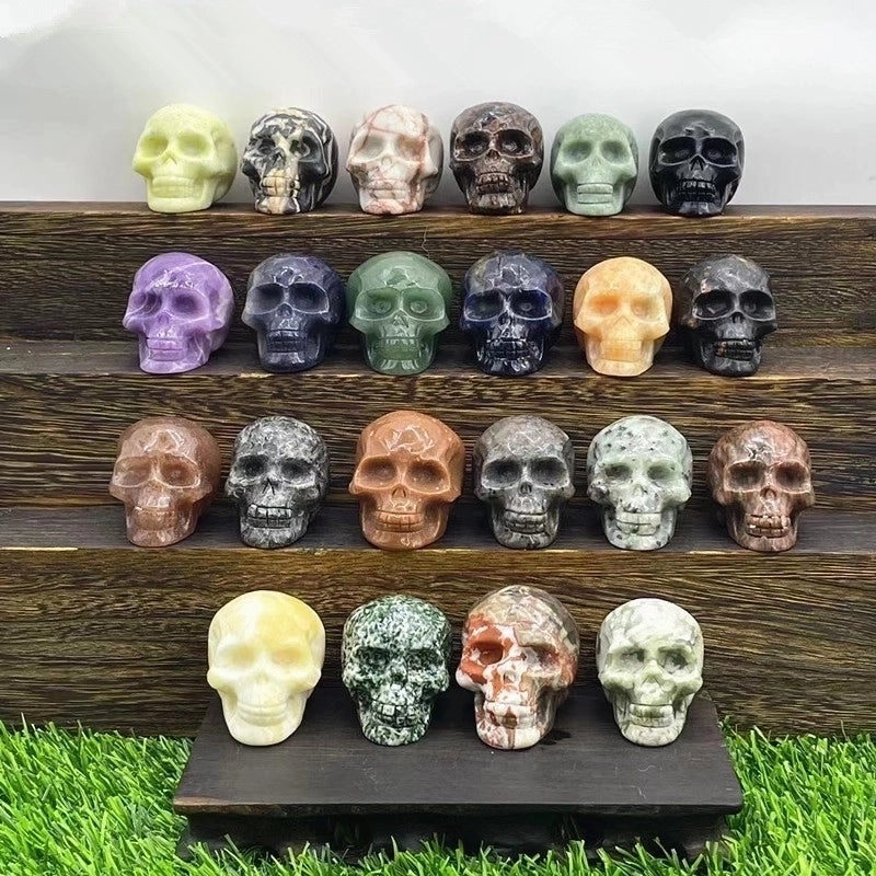 Halloween Punk Skull Natural Stone Jewelry | Accessories