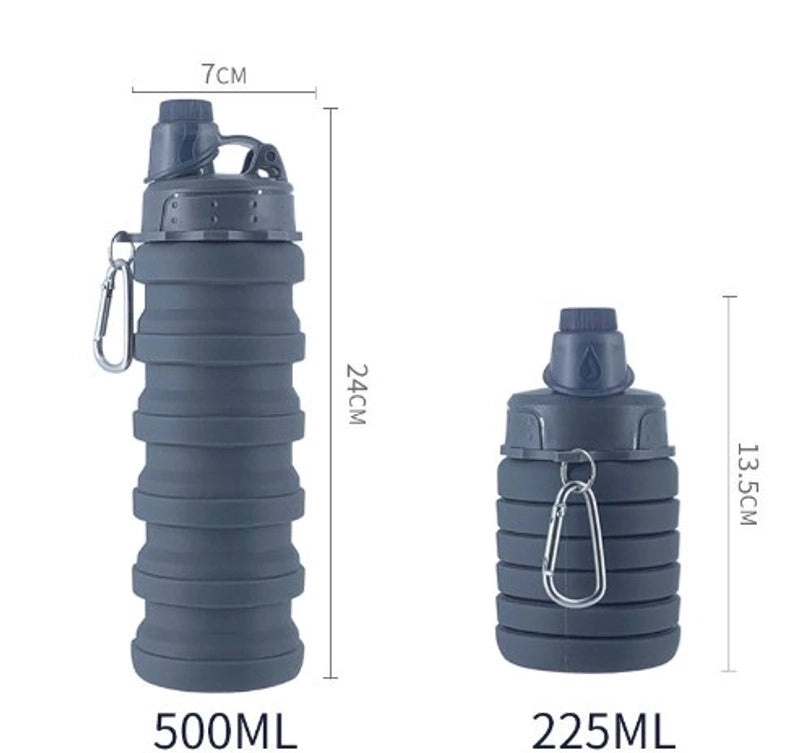 Trendy Solid Color Silicone Water Bottles | Drinkware & Hydration Accessories