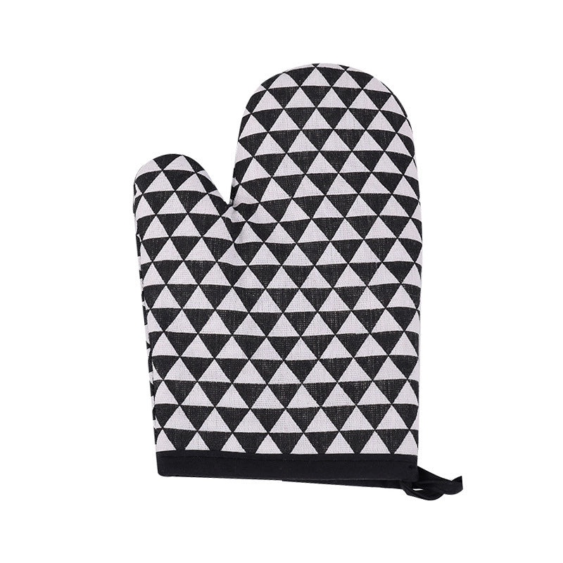 Cotton Heat Resistant Gloves with Minimalist Polka Dot Design|Kitchen & Dining Accessories