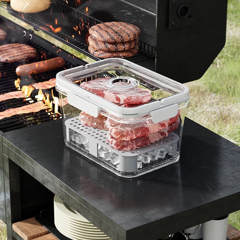 Portable Fruit Bento Box Mini Refrigerator for Camping & Picnic | Outdoor Storage & Fresh-Keeping | Kitchen & Picnic Supplies