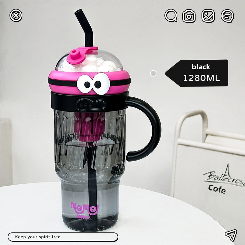 Mini Tea Diary Trendy Large Capacity Summer Straw Plastic Cup for Girls | Drinkware & Cups