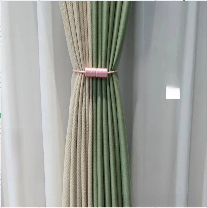 Punch-Free Magnetic Curtain Buckle Tie Rope Accessory for Headphones with Cylindrical Design | Home Decor Accessories