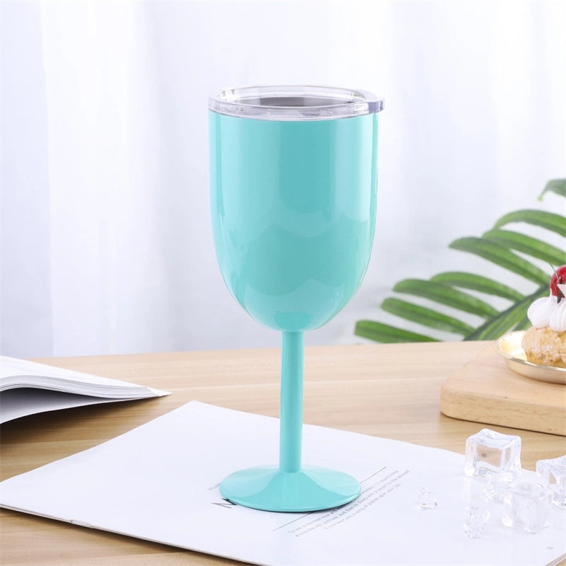 Elegant Solid Color 304 Stainless Steel Wine Glass for Casual Use | Drinkware & Bar Accessories