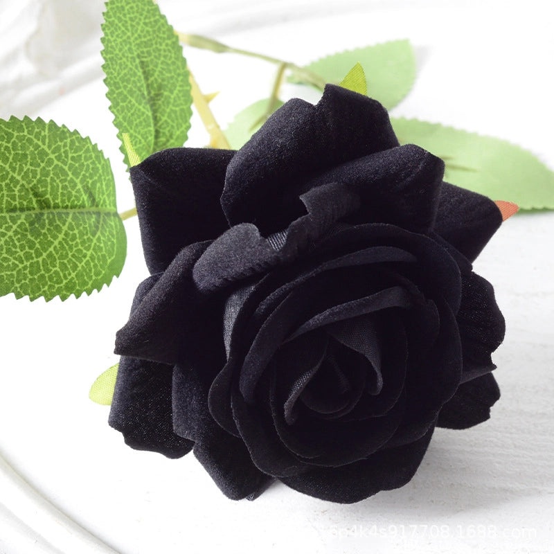 Artificial Rose Single Stem Flannel Flower for Home Wedding Valentine's Day Decoration|Home Decor & Wedding Accessories