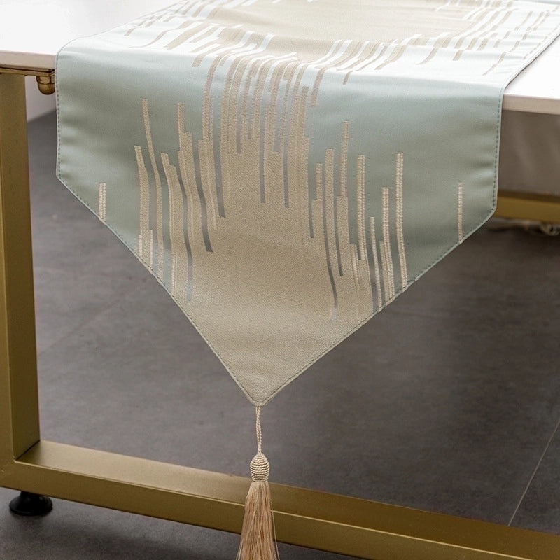 Stylish Geometric Polyester Fiber Tablecloths for Home Dining|Home Decor/Table Linens