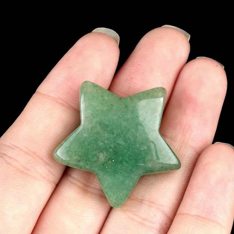 Natural Crystal Agate Star-Shaped Bead Pendant | Jewelry Accessories