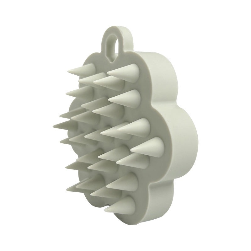 Minimalist Solid Color Silicone Shampoo Brush for Casual and Elegant Hair Care|Hair Care Accessories