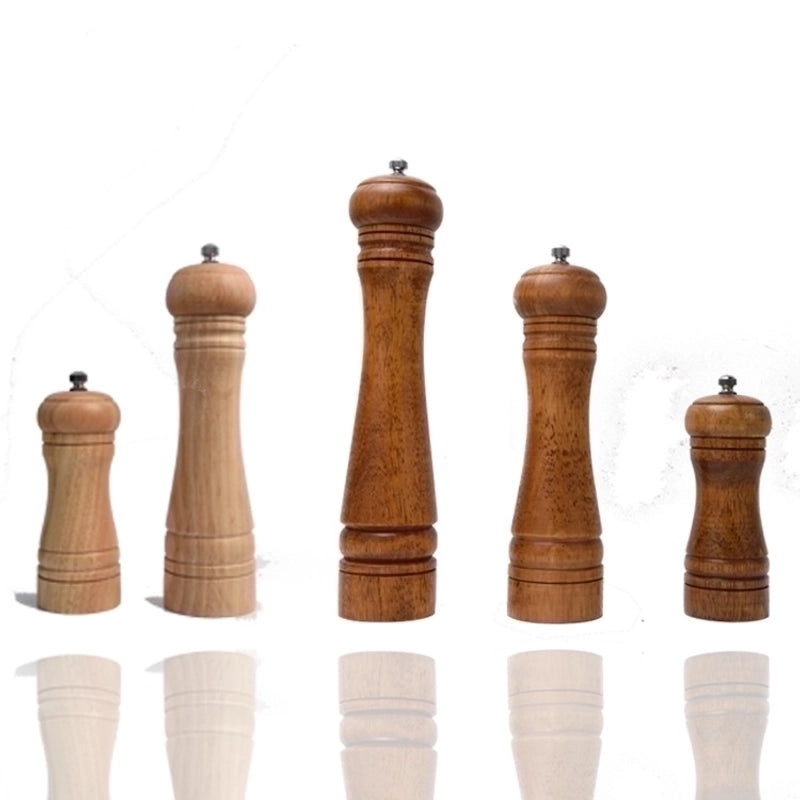 Retro Geometric Wooden Spice Jar | Kitchen Storage & Organization