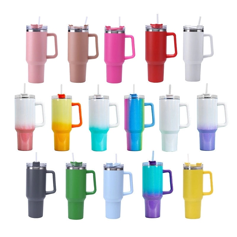 Preppy Casual Elegant Solid Color Stainless Steel Thermos Cup with Silicone Sleeve 350ml | Home & Kitchen Drinkware