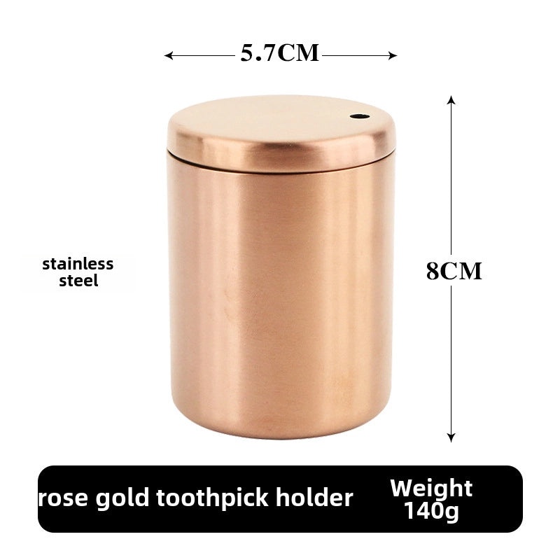 Stainless Steel Toothpick Holder with Custom Logo, Creative Nordic Design for Home, Restaurant, Hotel | Kitchen & Dining Accessories