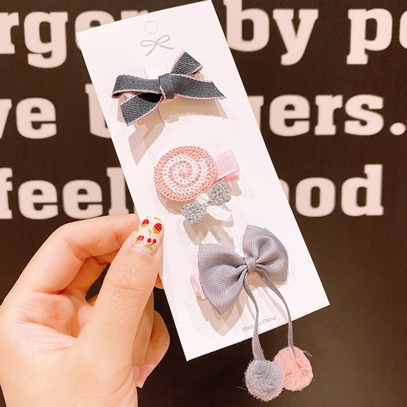 Kids Cute Hairpin Small Safety Clip Baby Hair Accessories Girls' Cloth Hair Clips Adorable Headdress|Children's Hair Accessories