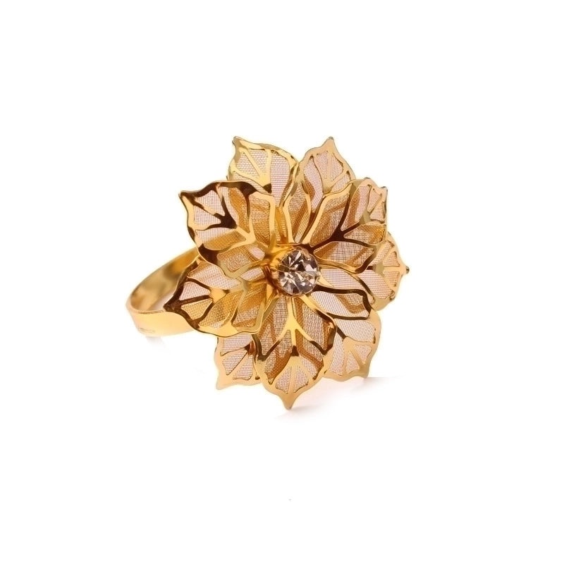 Stylish Floral Stainless Steel Napkin Holder Single Piece|Dining Accessories