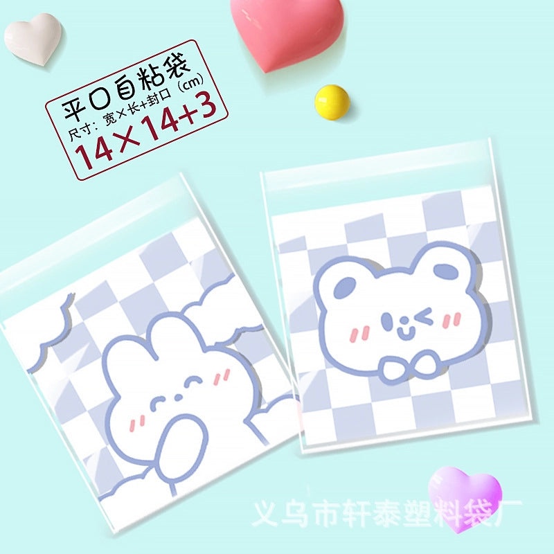 Happy Every Day Snowflake Crisp Cookie Self-adhesive Packaging Bags for Mooncake and Nougat Gifts|Packaging & Wrapping Supplies