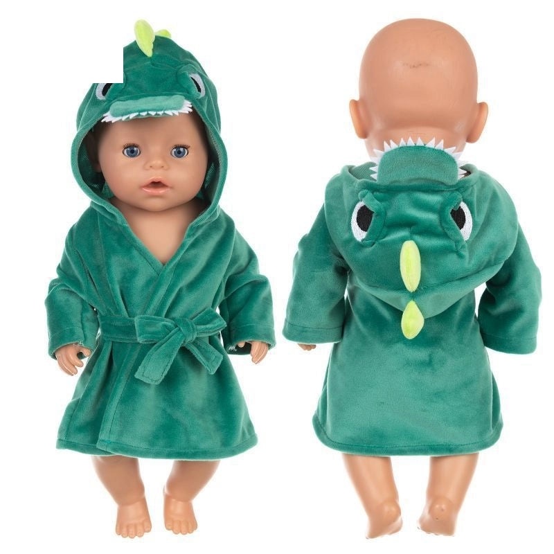 18 Inch American Girl Doll Pajamas Nightgown Cartoon Animal Print for 43cm Dolls|Doll Clothes & Accessories