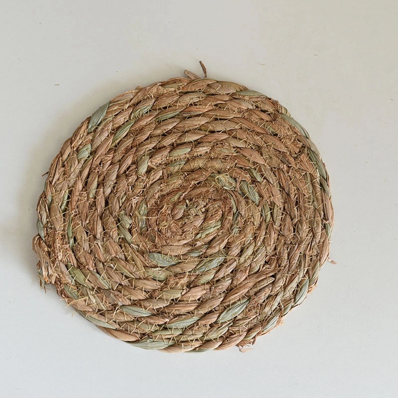 Natural Woven Water Hyacinth Placemat - Single Piece|Table Linens & Placemats