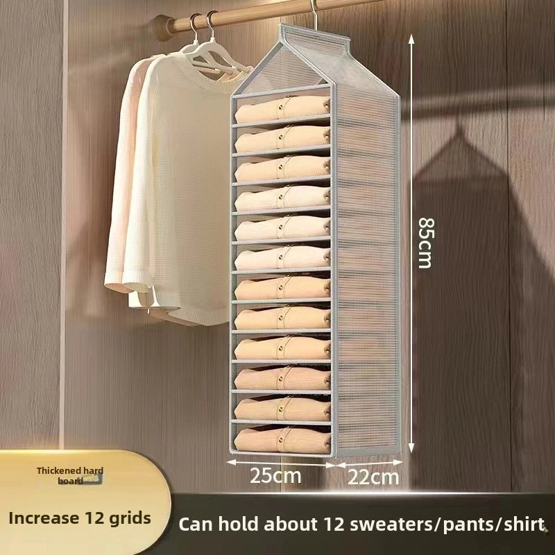 Hanging Pants Storage Bag Organizer for Wardrobe | Home Storage & Organization