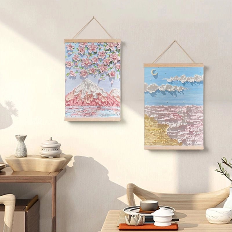 Serene Floral Countryside Wall Decor | Home & Living - Wall Art