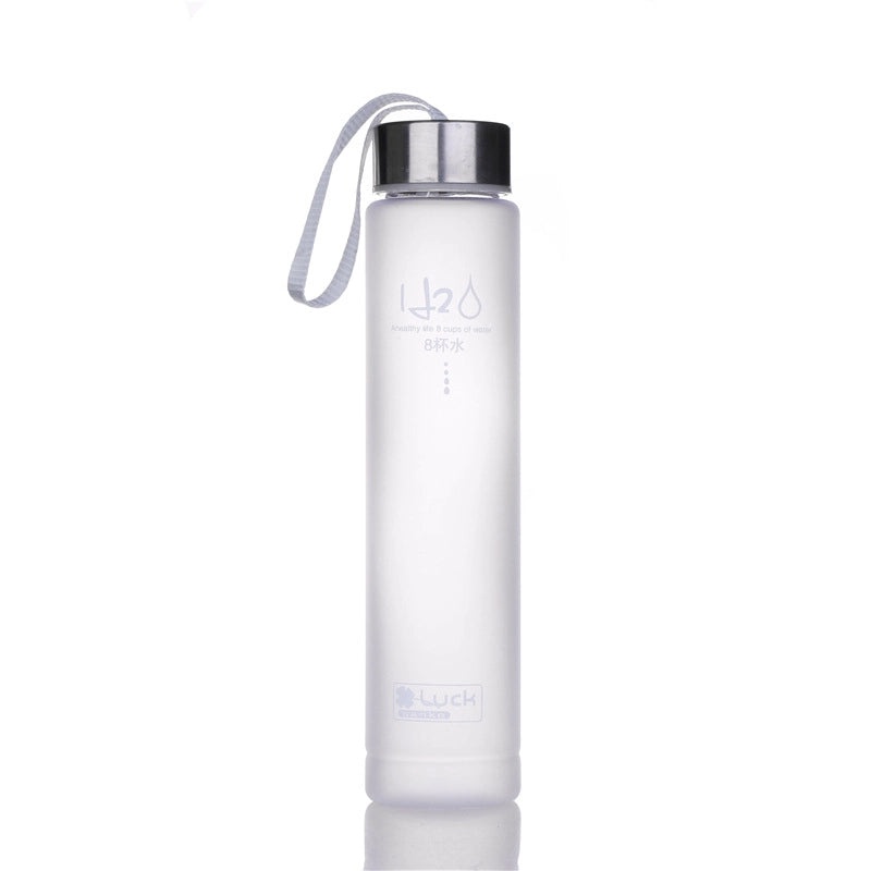 Frosted Transparent Sports Water Bottle for Couples with Rope Handle | Sports & Outdoors Accessories