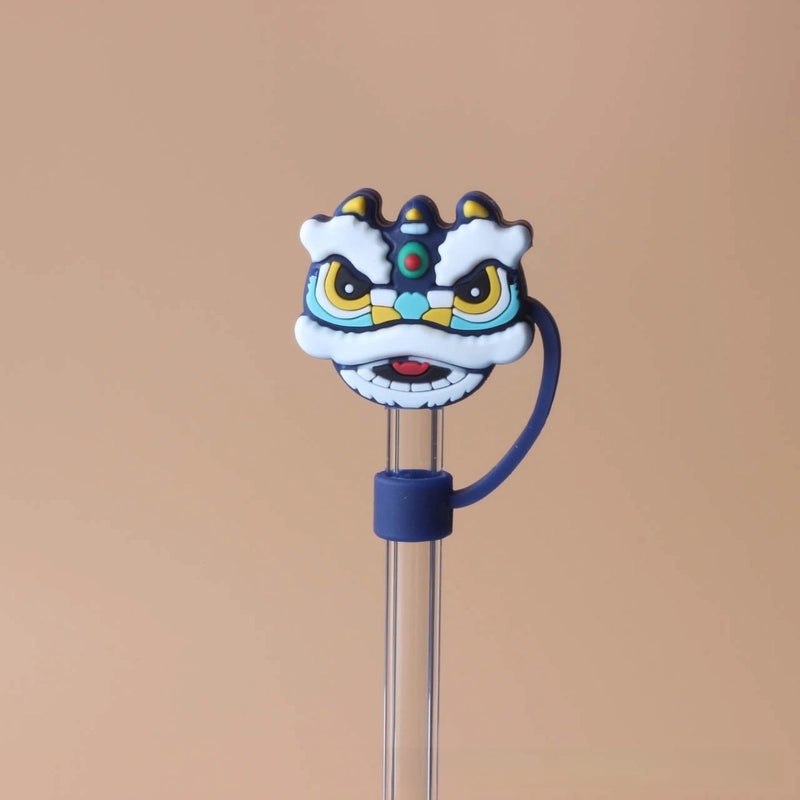 10mm Glass Straw Dust Cover Stainless Steel Cap for Large Diameter Straws Milk Tea Accessories|Drinkware Accessories